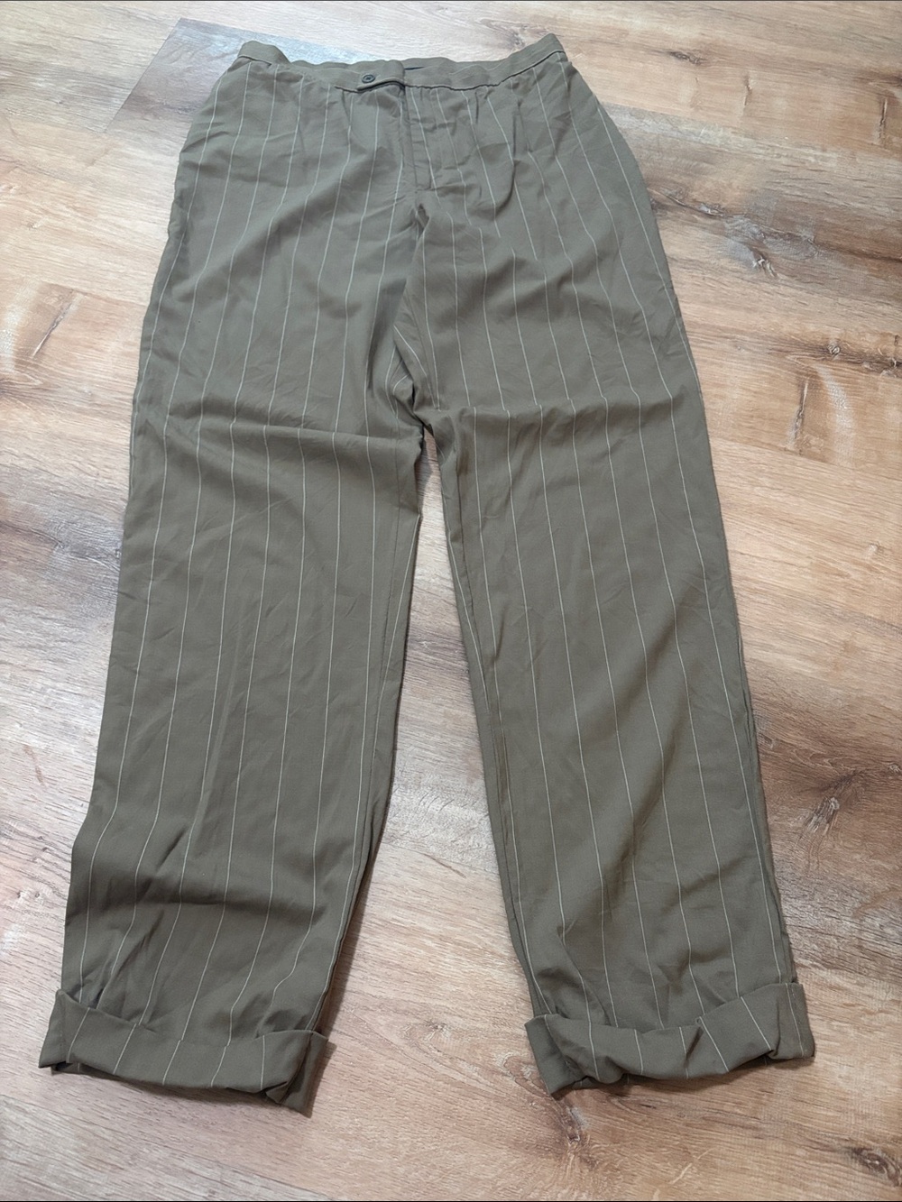 Vintage Ralph Lauren Collection Classics Black Label wool pinstripe Chinos 12